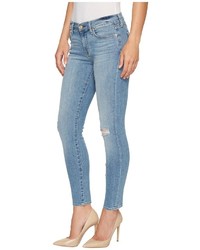7 For All Mankind Ankle Skinny Jeans W Squiggle Destroy In Willow Ridge 2 Jeans