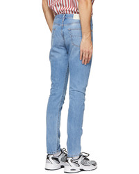 4SDESIGNS Blue Five Pocket Jeans