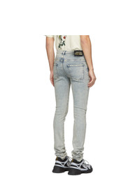 Gucci Blue Marble Bleach Skinny Jeans