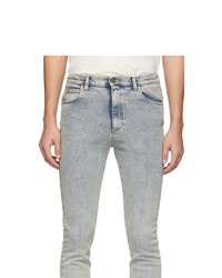 Gucci Blue Marble Bleach Skinny Jeans