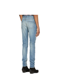 Saint Laurent Blue Skinny Low Waist Jeans