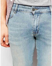 Asos Brand Extreme Super Skinny Jeans With Green Tint