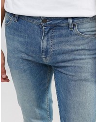 Asos Brand Skinny Jeans In 125oz In Light Blue Wash