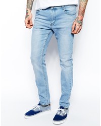 Cheap Monday Tight Jeans Skinny Fit In Stonewash Blue