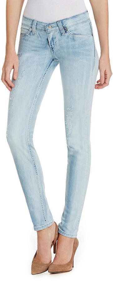 LEVI'S jeans LEVIS SLIGHT Curve ID SKINNY woman NEW MODEL 05403 denim STONE  WASH LIGHT BLUE STRETCH