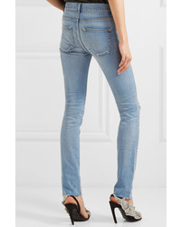 Balenciaga Distressed High Rise Skinny Jeans