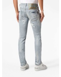 Philipp Plein Distressed Low Rise Skinny Jeans