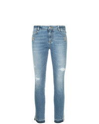 Ermanno Ermanno Distressed Star Patch Jeans