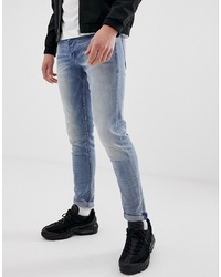 Chasin' Ego Roger Slim Fit Jeans In Light Wash