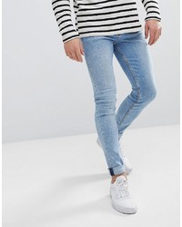 Weekday Form Ratio Blue Super Skinny Jeans