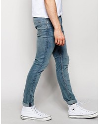 Weekday Form Super Skinny Jeans In Stretch Hyman Blue Light
