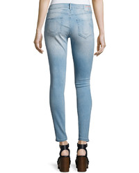 True Religion Halle Mid Rise Super Skinny Jeans Indigo