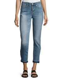 Nicole Miller High Rise Skinny Ankle Jeans Blue
