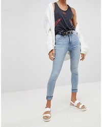 Cheap Monday High Waisted Bleached Out Super Skinny Jean