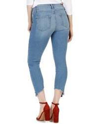 Paige Hoxton High Waist Crop Angled Ultra Skinny Jeans