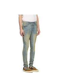 Amiri Indigo Half Track Jeans