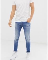 Replay Jondrill Power Stretch Skinny Jeans In Mid Wash