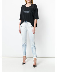 Unravel Project Lace Up Skinny Jeans