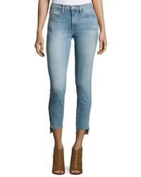 Frame Le High Skinny Stagger Zip Jeans Jackson