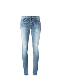 Saint Laurent Mid Rise Skinny Fit Jeans