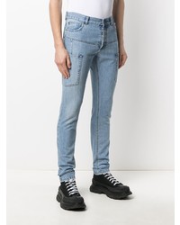 Balmain Multi Pocket Skinny Jeans