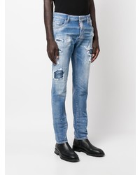 DSQUARED2 Paint Splatter Slim Fit Jeans
