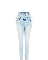 Parisian New Look Light Blue Denim High Waisted Skinny Jeans