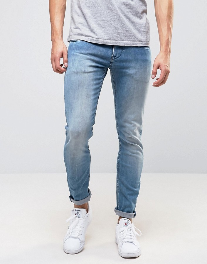 Pepe Jeans Pepe Finsbury Powerflex Skinny Jeans, $71 | Asos | Lookastic