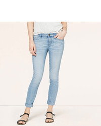 LOFT Petite Modern Cuffed Skinny Ankle Jeans In Wishbone Wash