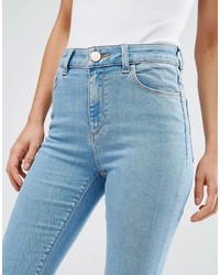 Asos Petite Petite Ridley Skinny Jeans In Anais Light Wash
