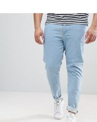 ASOS DESIGN Plus Skinny Jeans In Flat Light Wash
