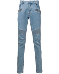 Balmain Quilted Detailed Skinny Jeans