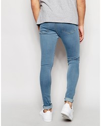Reclaimed Vintage Super Skinny Jeans With Knee Cut Outs