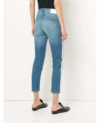 Loveless Side Stripe Cropped Jeans
