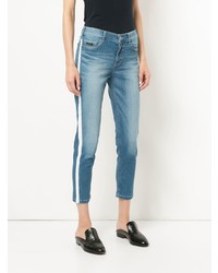 Loveless Side Stripe Cropped Jeans