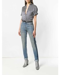 Saint Laurent Side Stripe Fitted Jeans