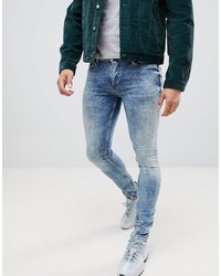 Religion Skinny Fit Jean With Stretch And Bleached Hem