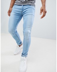 Soul Star Skinny Fit Jeans In Light Blue Wash