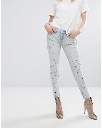Blank NYC Skinny Jean With Paint Splash And Rips