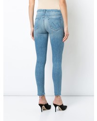 Mother Skinny Raw Hem Jeans