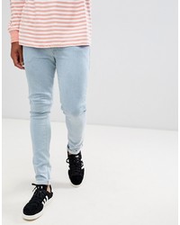 ASOS DESIGN Super Skinny Jeans In Bleach Wash