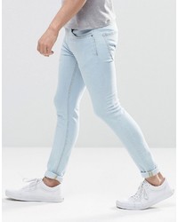 Pull&Bear Super Skinny Jeans In Light Blue