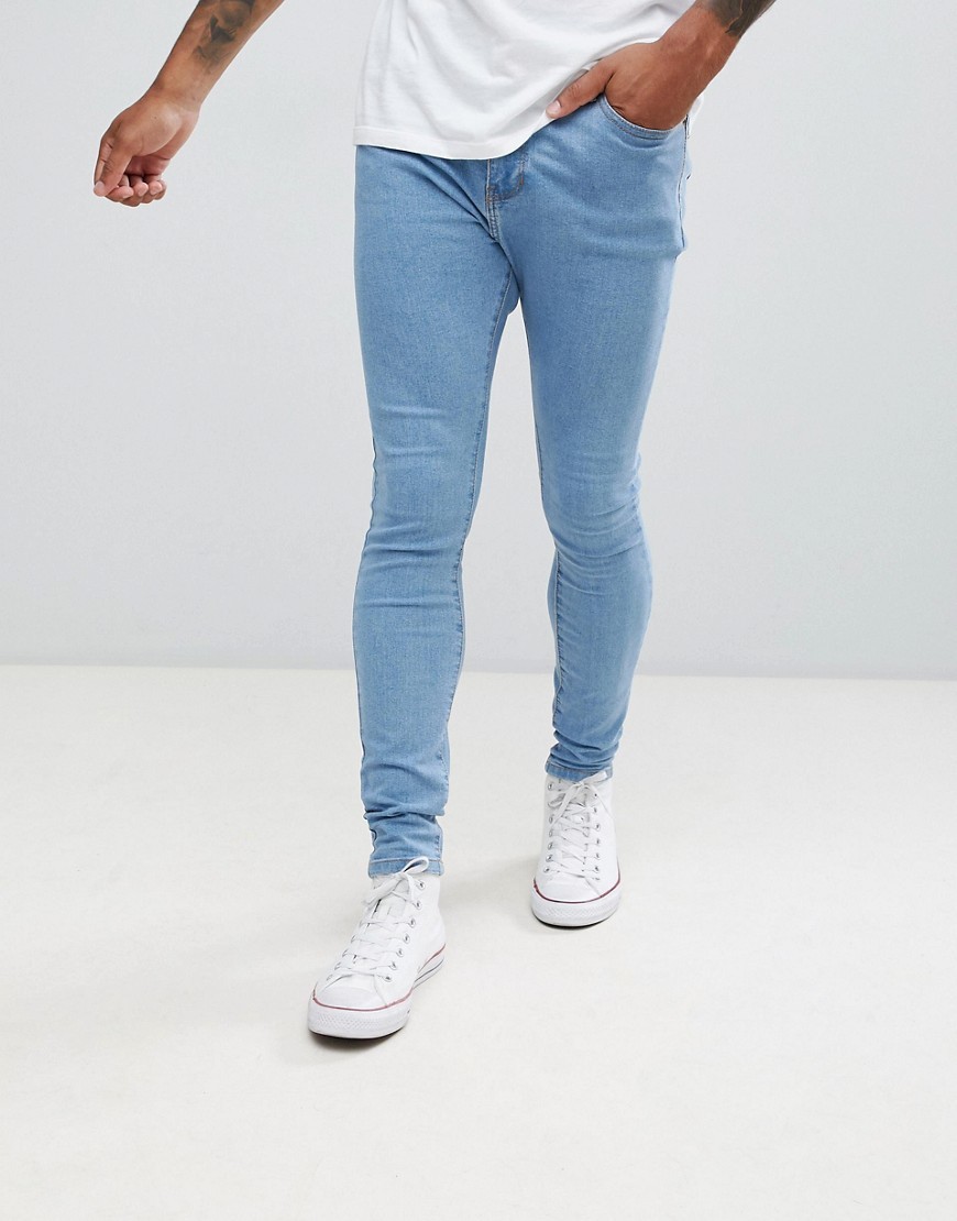 Bershka Super Skinny Jeans In Light Blue, $18 Asos Lookastic