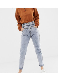 Reclaimed Vintage The 95 Straight Leg Jean In Acid Wash With Seam Detail