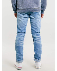 Topman Light Wash Margate Skinny Jeans