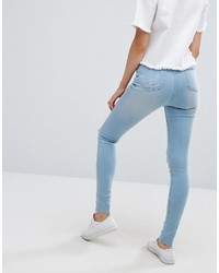 WÅVEN Waven Anika High Waist Skinny Jeans With Abrasions