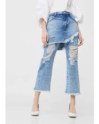 Mango Gigi Relaxed Skirt Jeans