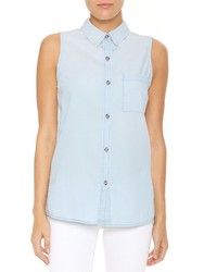 AG Jeans The Ardyn Sleeveless Shirt Pacific Tide