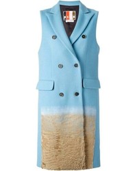 Light Blue Sleeveless Coat