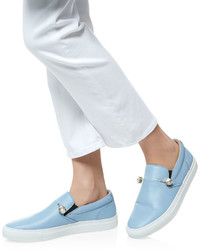 Coliac Light Blue Leather Veronica Sneakers